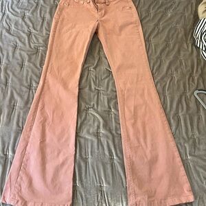 rag & bone Flare Jeans in Soft Pink